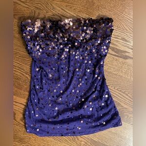 Express Purple Sequin Women's Blouse